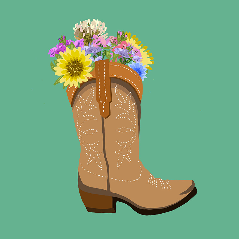Boot-Teal